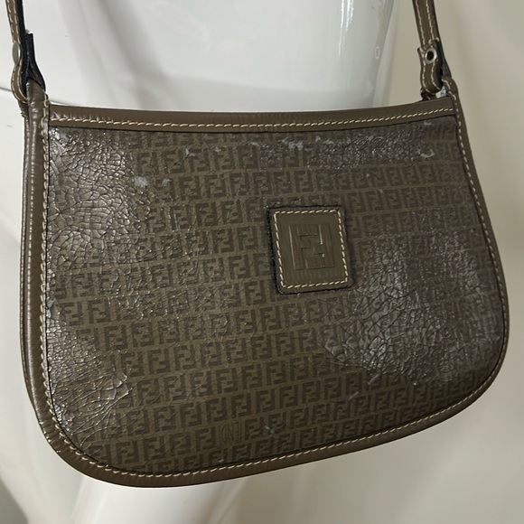 Fendi Vintage Small Double Compartment Crossbody Bag - Picture 1 of 13